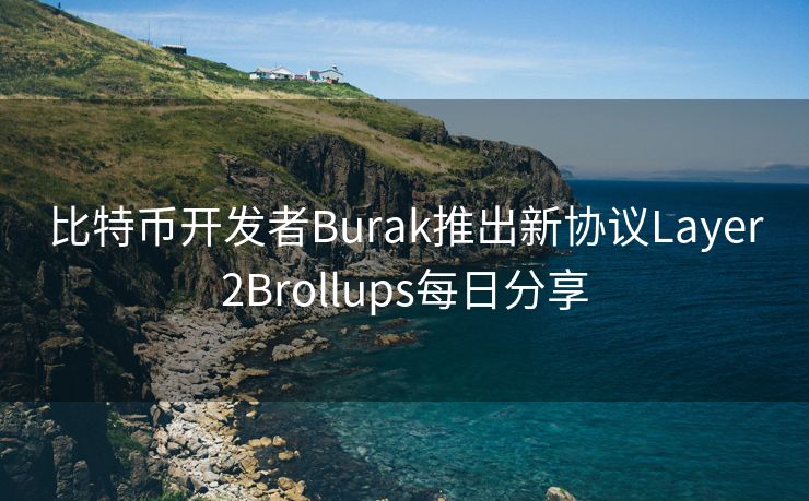 比特币开发者Burak推出新协议Layer2Brollups每日分享