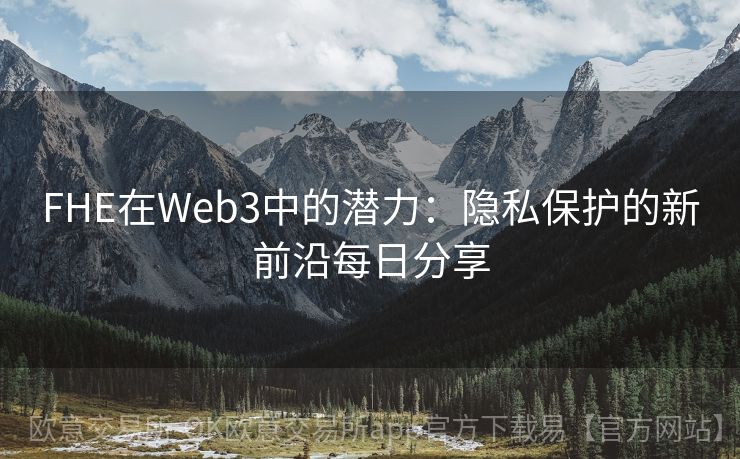 FHE在Web3中的潜力：隐私保护的新前沿每日分享