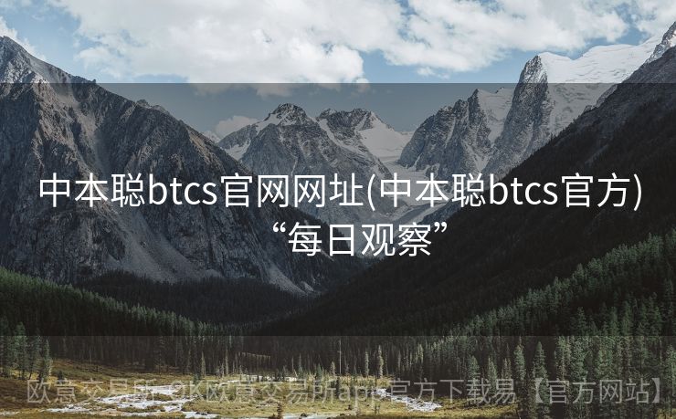 中本聪btcs官网网址(中本聪btcs官方)“每日观察”