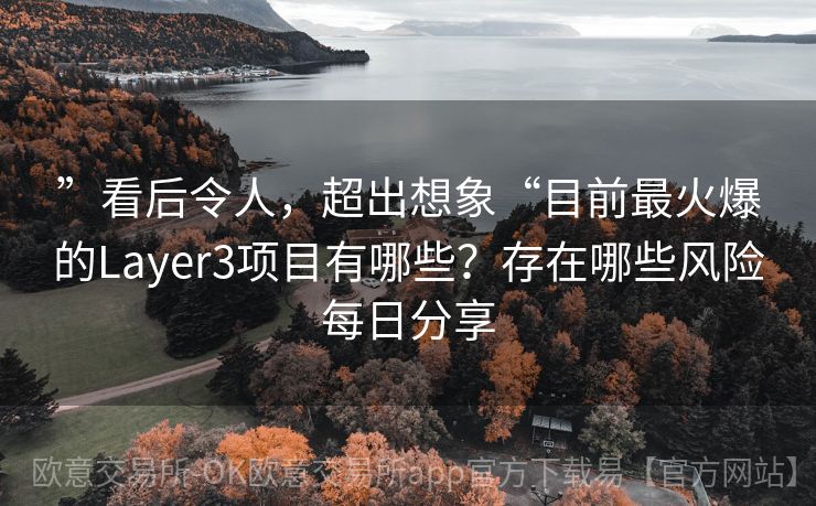 ”看后令人，超出想象“目前最火爆的Layer3项目有哪些？存在哪些风险每日分享