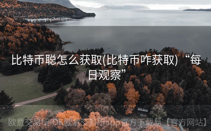 比特币聪怎么获取(比特币咋获取)“每日观察”