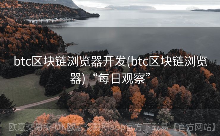 btc区块链浏览器开发(btc区块链浏览器)“每日观察”